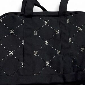 Victoria's Secret Black and Silver Tote